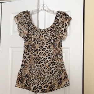 Leopard print top